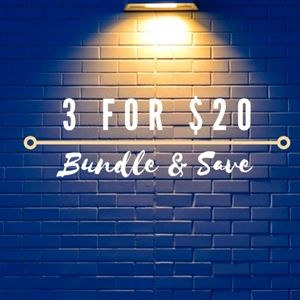 ★ 3 for $20 ★